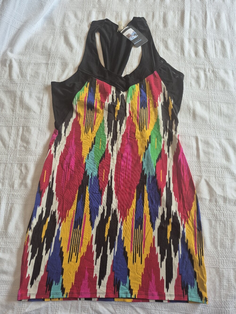 Silence + Noise women's size Large multicolored racerback tank top NEW